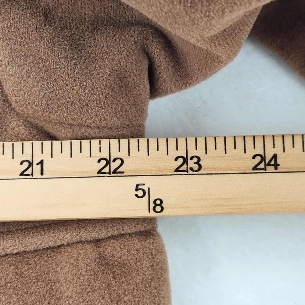 Juli de Roma Vintage Brown Kajmir Car Coat Faux Cashmere Mid-Length Jacket Women - Picture 3 of 7